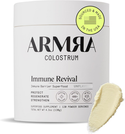 ARMRA Colostrum Powder | Gut Health & Bloating | Skin & Hair | Immunity | Keto, Gluten & Fat-Free | 90 Servings