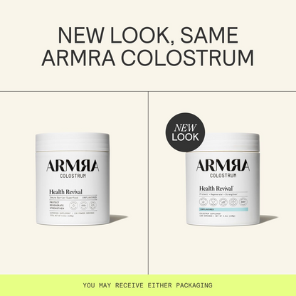 ARMRA Colostrum Powder | Gut Health & Bloating | Skin & Hair | Immunity | Keto, Gluten & Fat-Free | 90 Servings